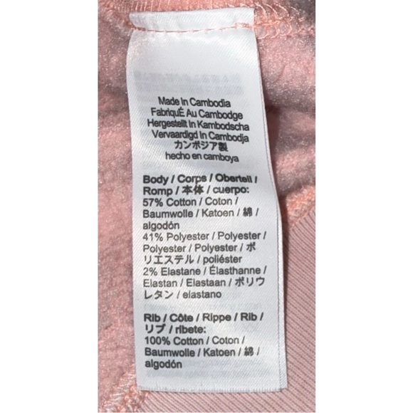 J.Crew Women's Heritage Fleece Sweat Shirt Salmon/ Orange Size M - Picture 5 of 10